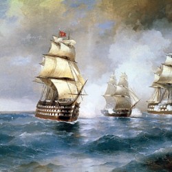 Brig Mercury attacked by two Turkish Ships